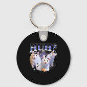 Huh Funny Dank Cat Stud Oddly Bootleg Specific Dan Sleutelhanger (Voorkant)