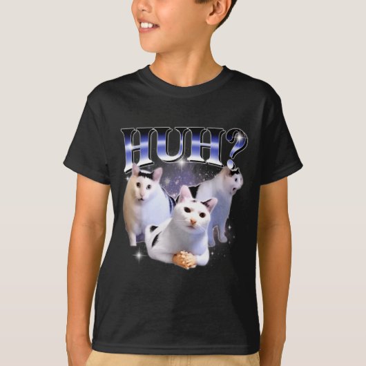 Huh Funny Dank Cat Stud Oddly Bootleg Specific Dan T-shirt (Voorkant)
