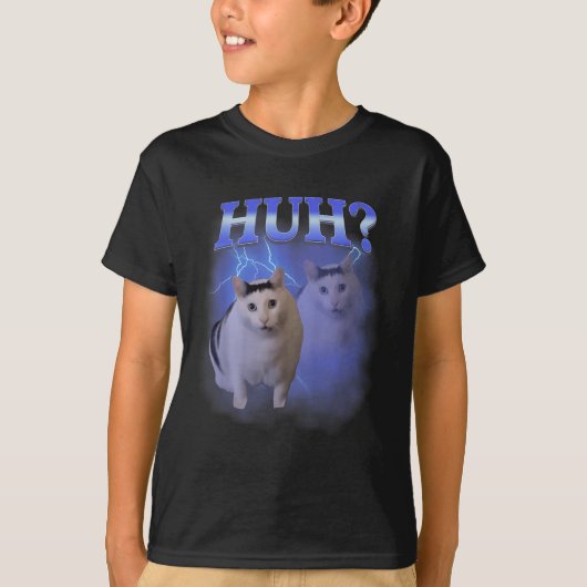 Huh Gekke Cat Meme Funny Oddly Bootleg Specifieke T-shirt (Voorkant)