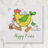 Huhn nähen  bedankjes labels (Voorkant)