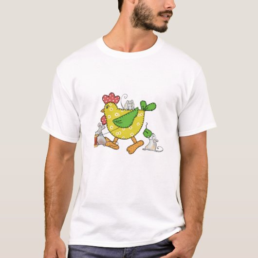 Huhn nähen t-shirt (Voorkant)