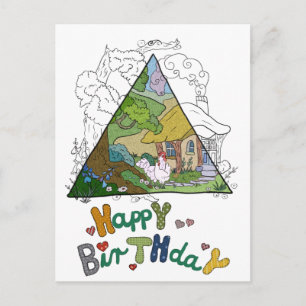 Hühnerhaus Briefkaart