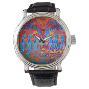 Huichol Sjamaan Ritueel Ceremonie Horloge