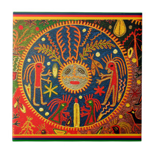 Huichol Vruchtbaarheidsritueel Tegeltje