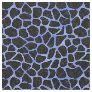 HUID1 ZWARTE MARBLE & BLUE WATERVERF (R) STOF