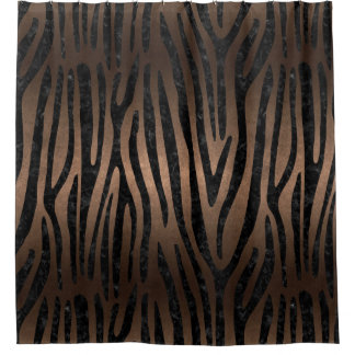 HUID4 ZWARTE MARBLE EN BRONZE METAL DOUCHEGORDIJN