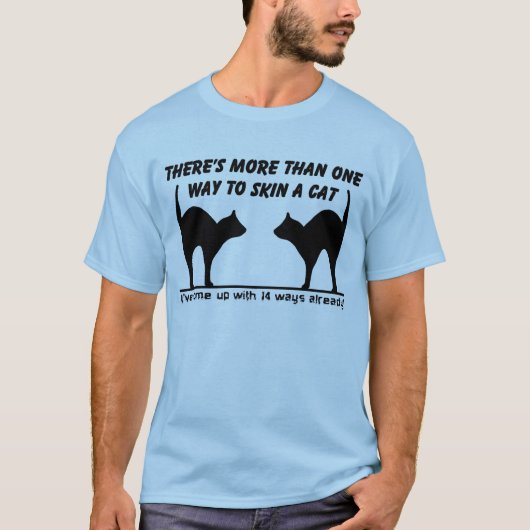 Huid A Cat Funny Shirt Humor (Voorkant)