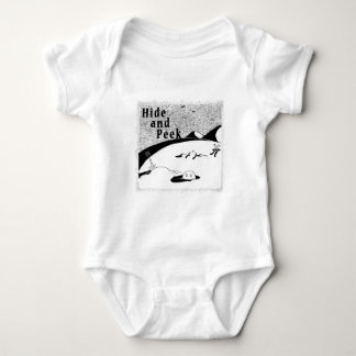 Huid- en Peek Hole (transparante achtergrond) Baby Romper
