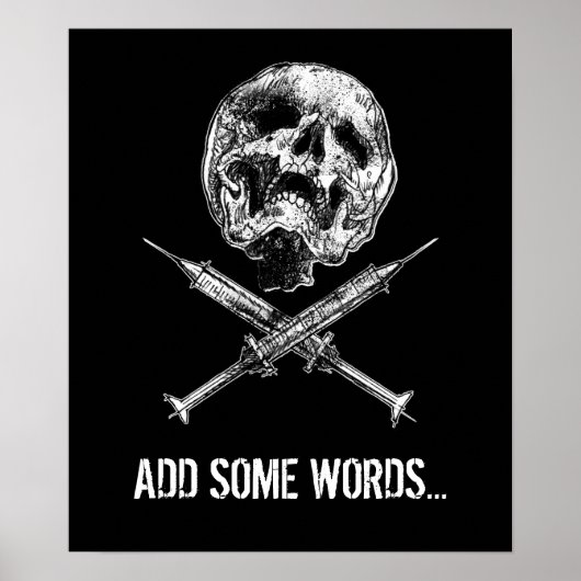 Huid en spuiten poster (Voorkant)