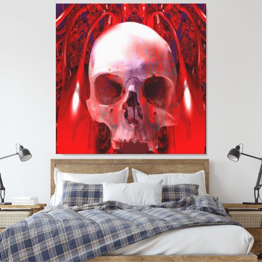 Huid Transfusie Canvas Afdruk (Insitu (Slaapkamer))