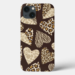 Huid van dieren met hart iPhone 13 hoesje
