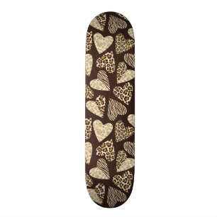 Huid van dieren met hart skateboard