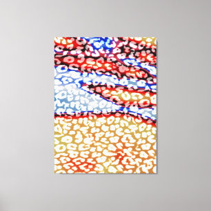 Huid van luipaarden - fijn artikel 2 canvas afdruk