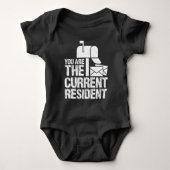 Huidig inwoner Postman Funny Postal Workers Romper (Voorkant)