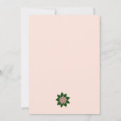 huidige bloem abstracte nikkah uitnodiging (Achterkant)