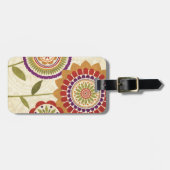 Huidige Herfst bloemen Bagagelabel (Voorkant horizontaal)