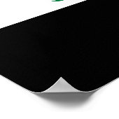 Huidige nationale vlag van Irak Poster (Hoek)