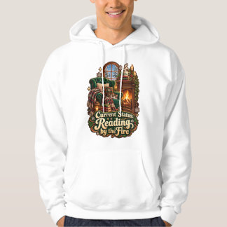 Huidige status lezen bij het vuur Winter Hoodie