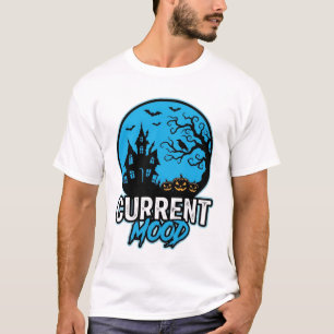 Huidige stemming Halloween Vintage Gravure Vector_ T-shirt