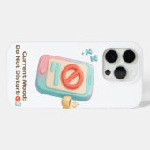 Huidige stemming: verstoort de telefoonkunst niet Case-Mate iPhone case (Achterkant (horizontaal))