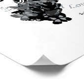 Huidkankerlint van Butterflies Poster (Hoek)