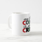 Huidkleur is geen misdaad koffiemok (Voorkant links)