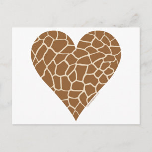 Huidpatroon, kleuren van de Giraffe Briefkaart
