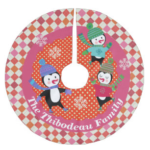 Huidpinguïns Gepersonaliseerde vakantieboom Huid 5 Kerstboom Rok