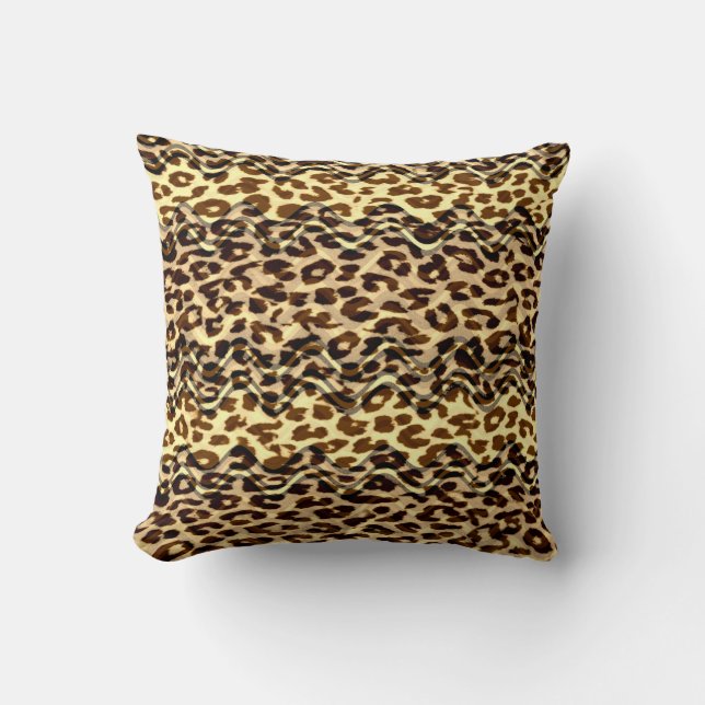  huidtextuur van leopard kussen (Voorkant)