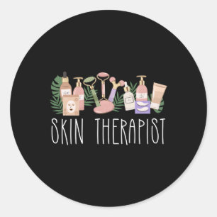Huidtherapeut estheticus ronde sticker