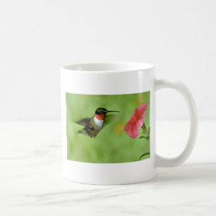 Huidtroebele Hummingbird (mannelijk) met petunia Koffiemok