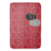 Huiduitslag - Bloed rood en bot wit Badmat (Voorkant Verticaal)