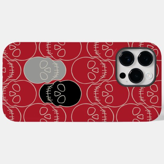Huiduitslag - Bloed rood en bot wit Case-Mate iPhone Case (Achterkant (horizontaal))