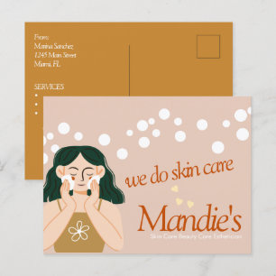 Huidverzorging Estheetische Zaken Salon Branding B Briefkaart