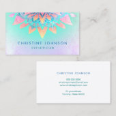 huidverzorgingslotusdecor visitekaartje (Voorkant / Achterkant)