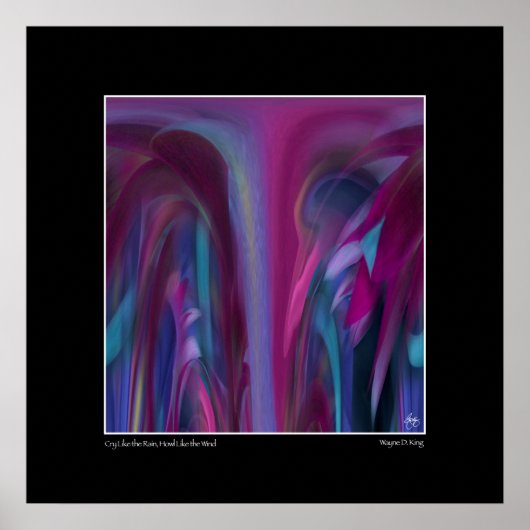 Huil als de regen, huil als de wind poster (Voorkant)