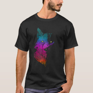 Huil Wildlife Forest Dier Roofdier Portret Kleurri T-shirt