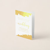 Huile Abstraite moderne | Faire-part de mariage (Devant)