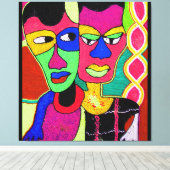 Huile Acrylique À Deux Têtes Sur Toile Par Moji Ok (Insitu (Plancher de Bois))