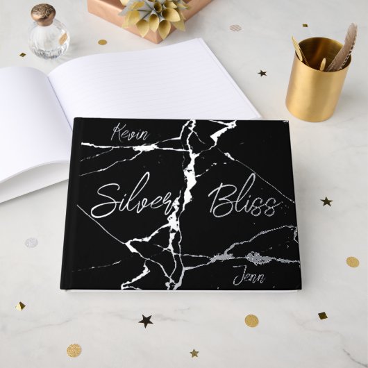 Huile d'argent sur le 25e anniversaire du Mariage (Recto ouvert)