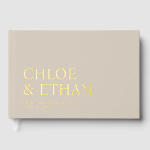Huile de Mariage moderne couleur lin