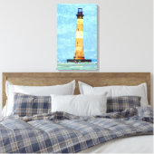 Huile de phare de Morris Island sur toile (Insitu(Chambre))