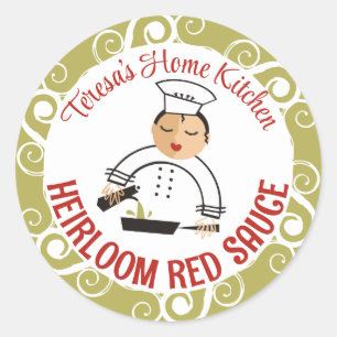 Huile d'olive chef cuisinière cuisine ou étiquette