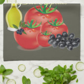 Huile d'olive, Oliviers, Pain Serviette de cuisine (Plié)