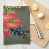 Huile d'olive, Oliviers, Pain Serviette de cuisine (Quart Plié)