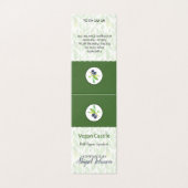 Huile d'olive végétale Étiquette de bain et corps  (Outside Unfolded)