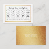 Huile d'or moderne - Carte de fidélité (Devant / Derrière)