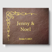 Huile D'Or Personnalisée Et Cuir Faux (Recto)