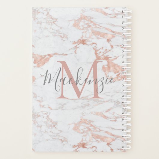 Huile Rose de luxe | Monogramme de marbre (Dos)