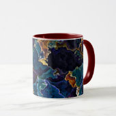 Huile Slick Café Mug (Devant droit)